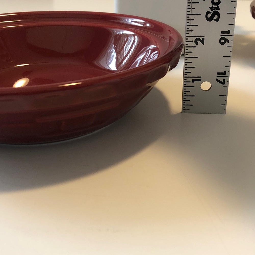 Longaberger Woven Traditions Paprika Red Cereal / Soup Bowls - Set of 2 - Picture 8 of 8